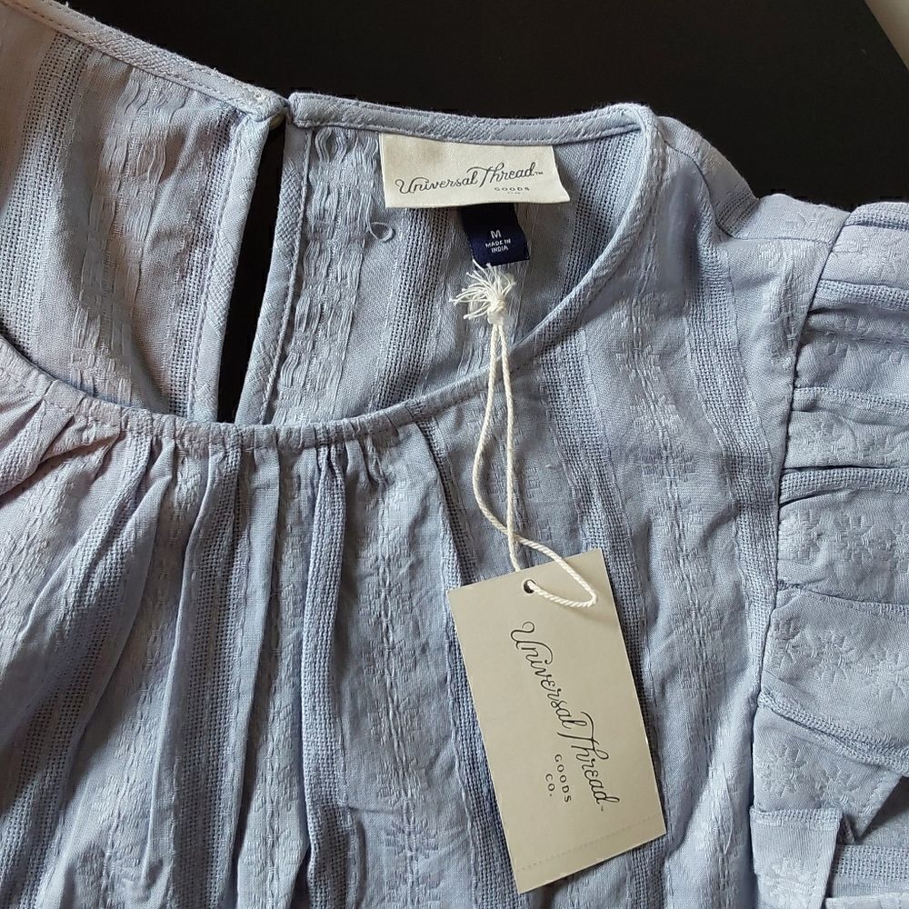 Universal Thread Blouse Sz M Double Ruffle - Picture 10 of 12